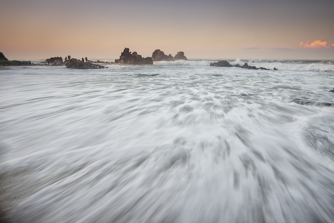 Image - beach dawn dusk nature ocean