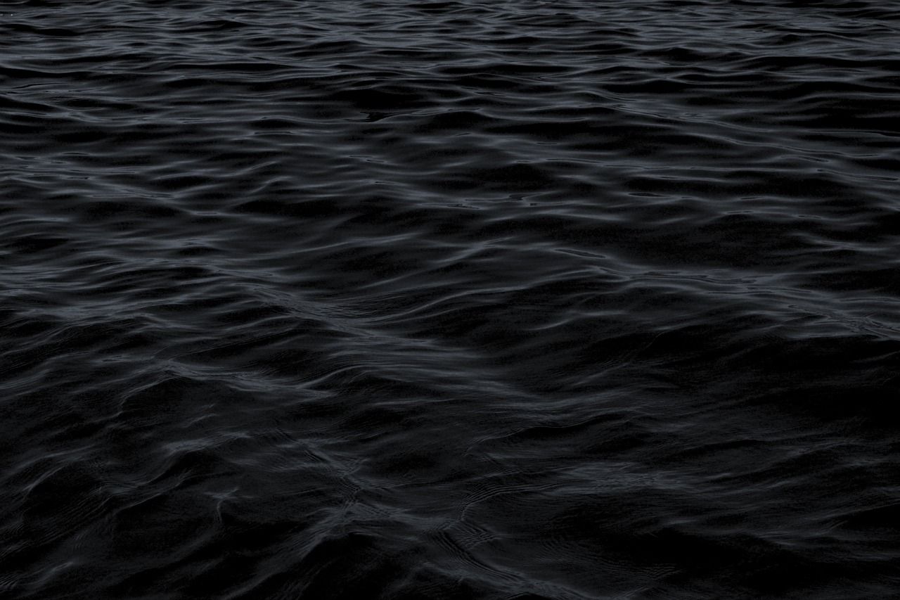 Image - dark lake ocean pattern river sea