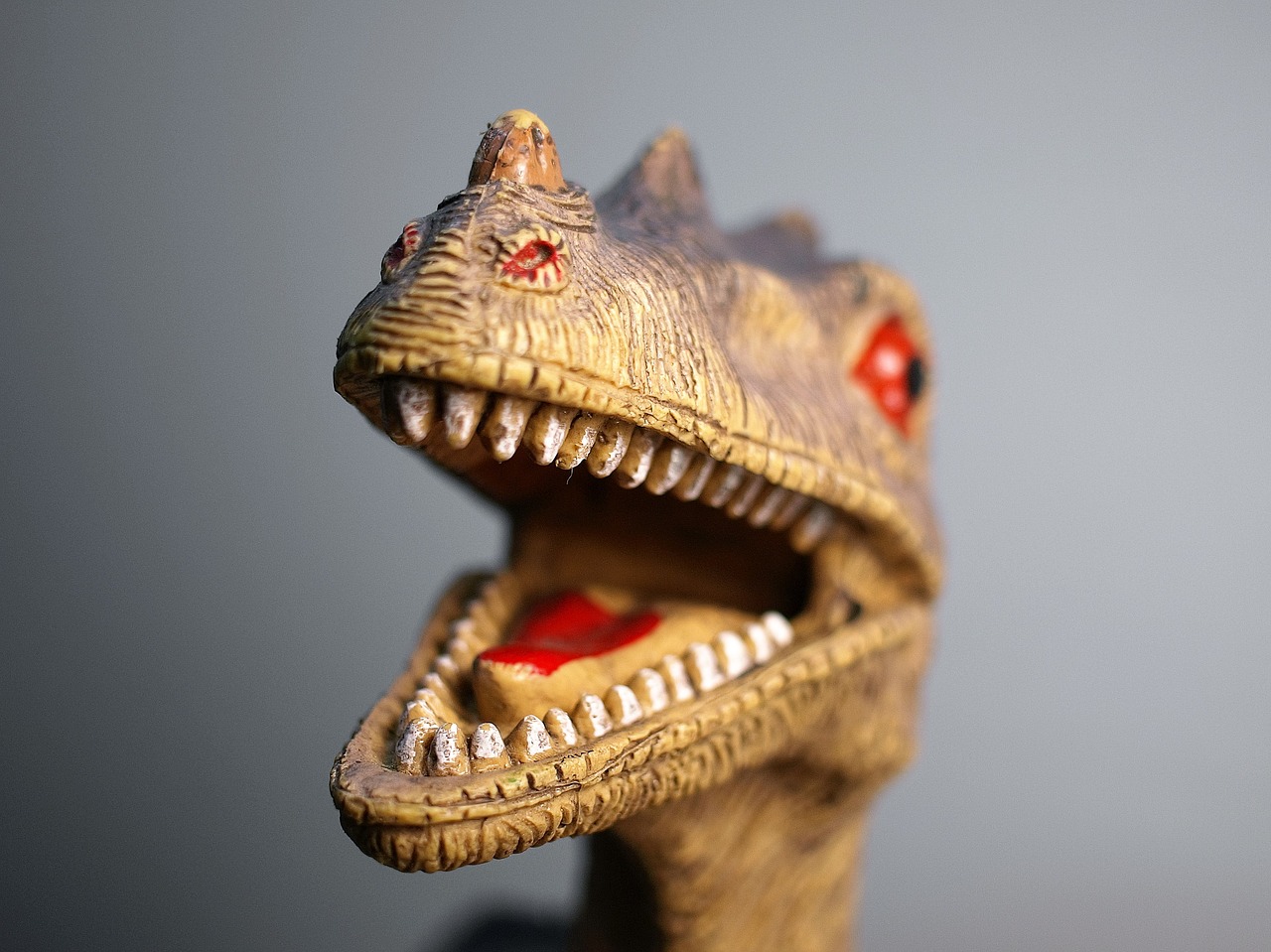 Image - close up dinosaur toy figurine