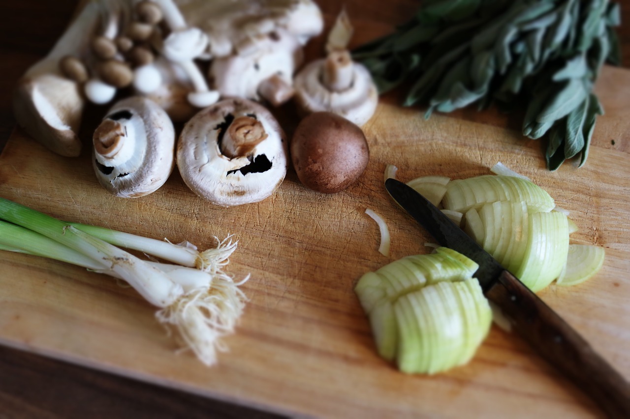 Image - chopping board food ingredients