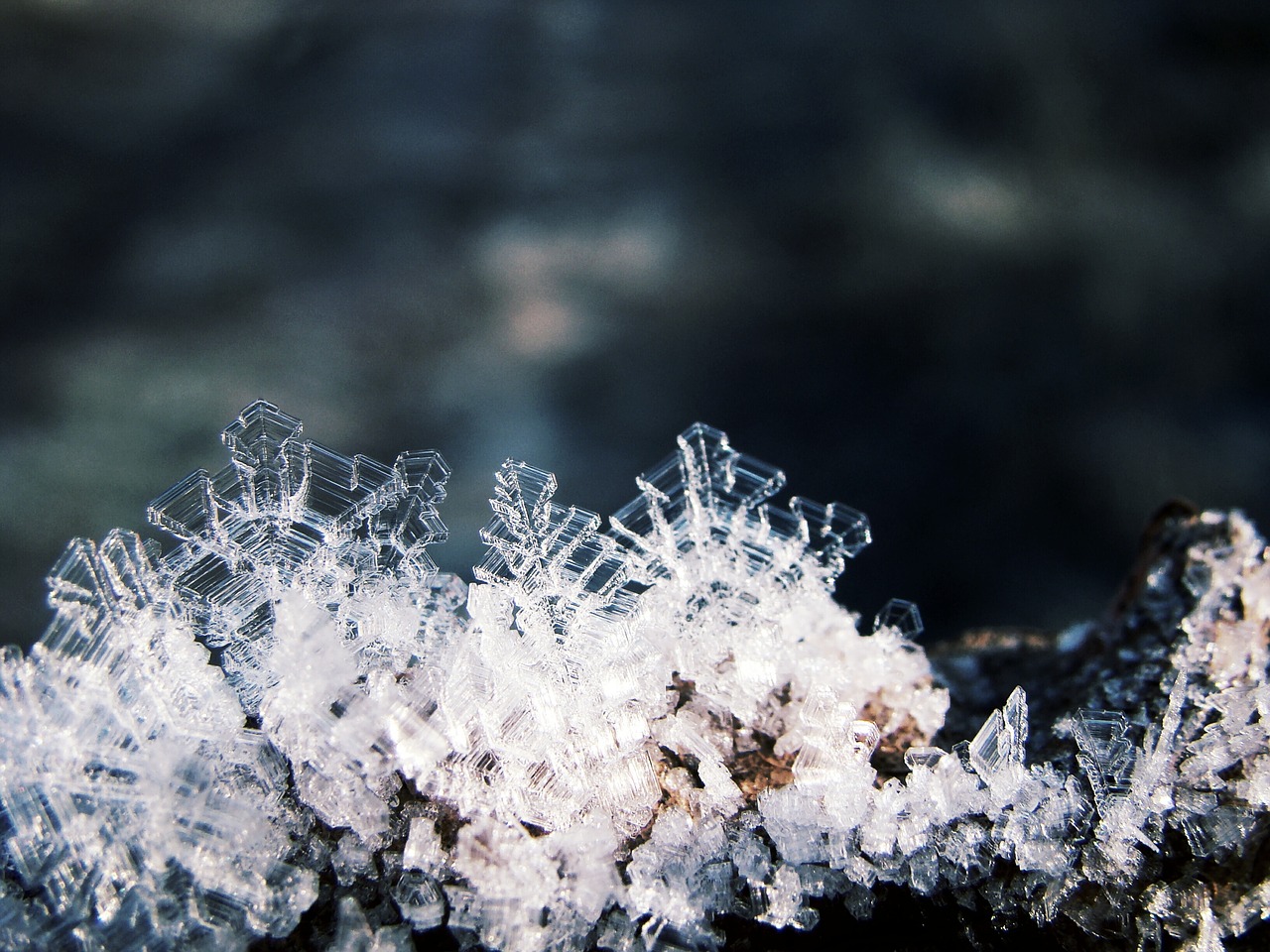 Image - crystals ice snow winter frost