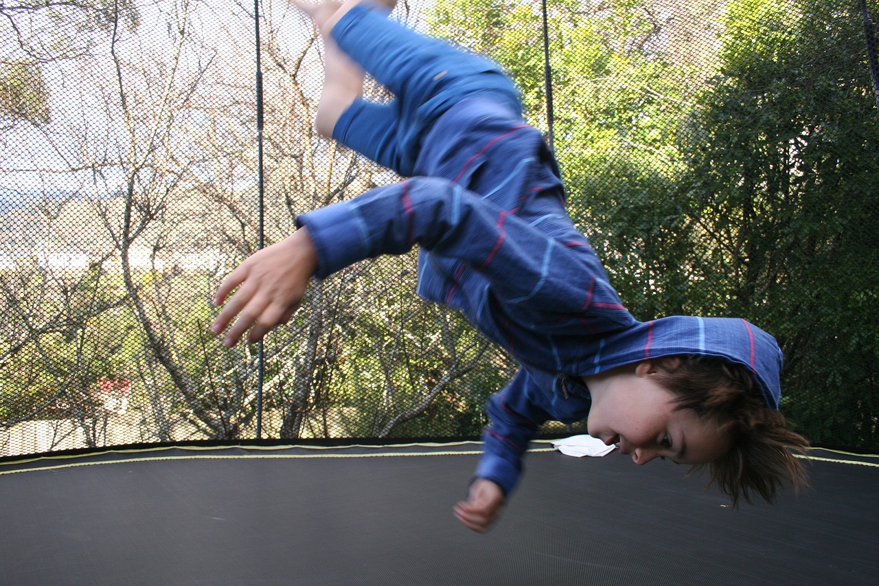 Image - boy crazy hair flip trampoline