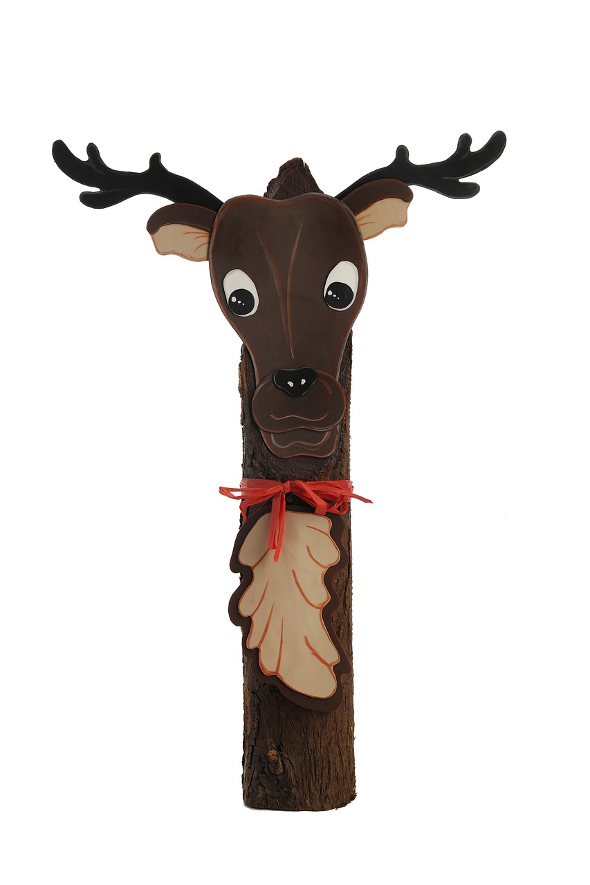 Image - moose figure wood decoration funny