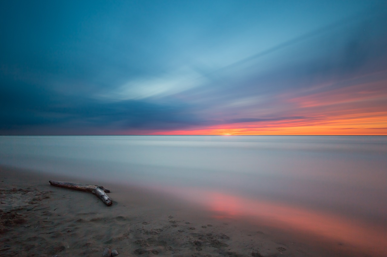 Image - beach calm waters colorful