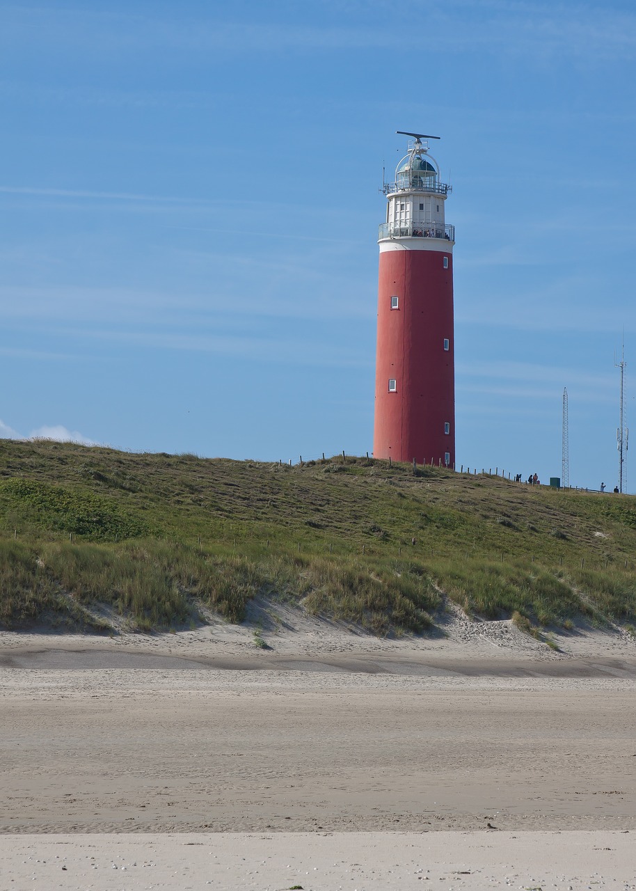 Image - lighthouse grass dunes wind