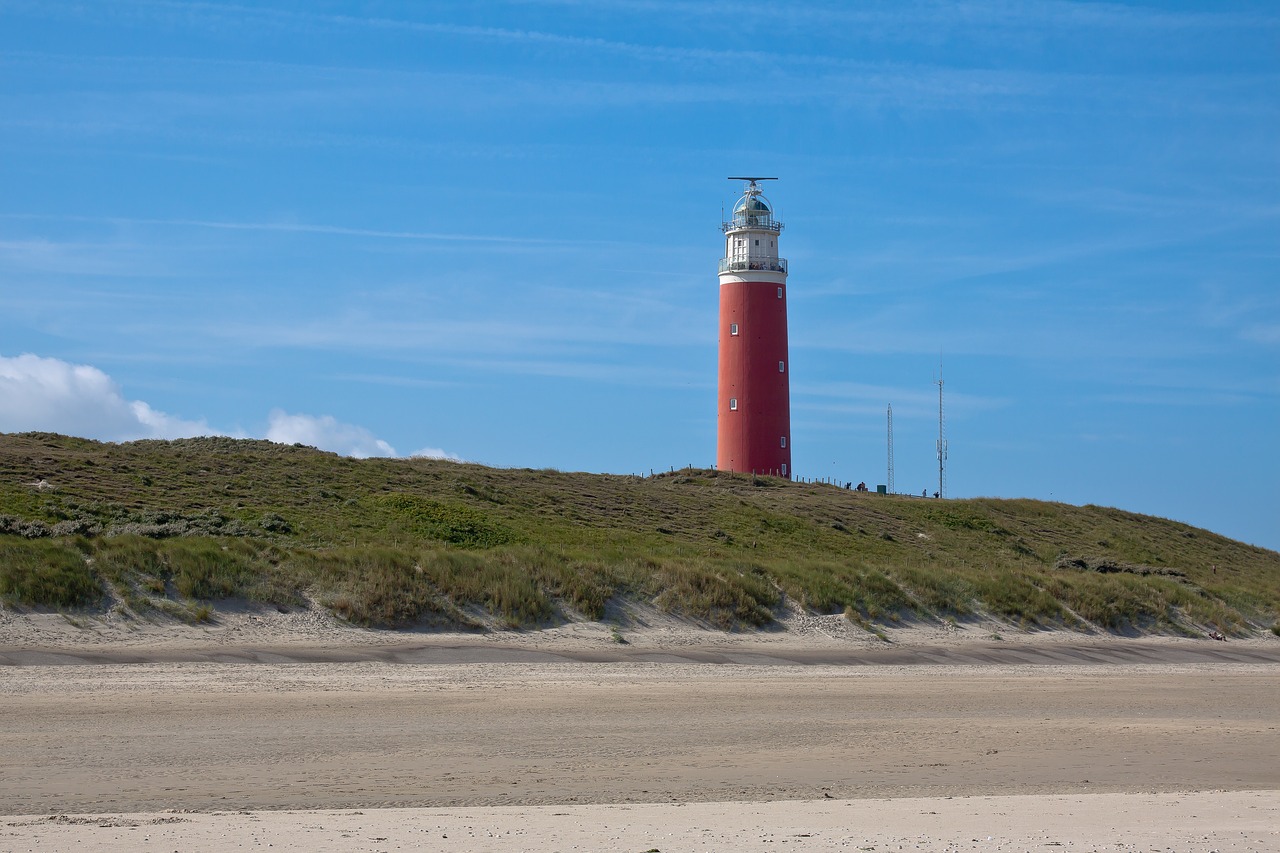 Image - lighthouse grass dunes wind