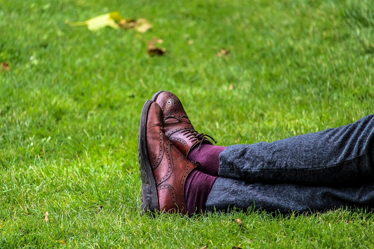 Image - feet field footwear grass legs