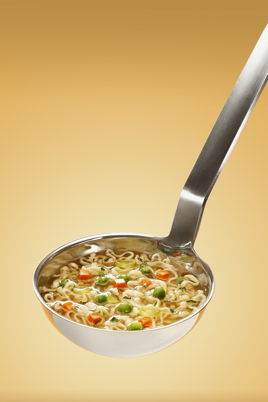 Image - delicious food healthy ladle meal