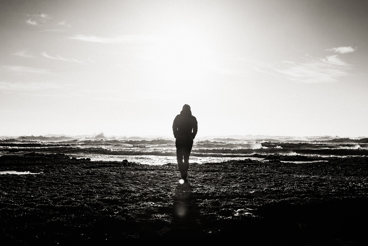 Image - beach black and white daytime