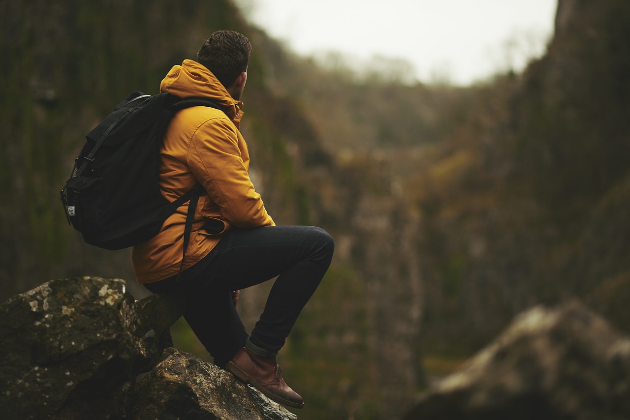 Image - adventure man mountain outdoors
