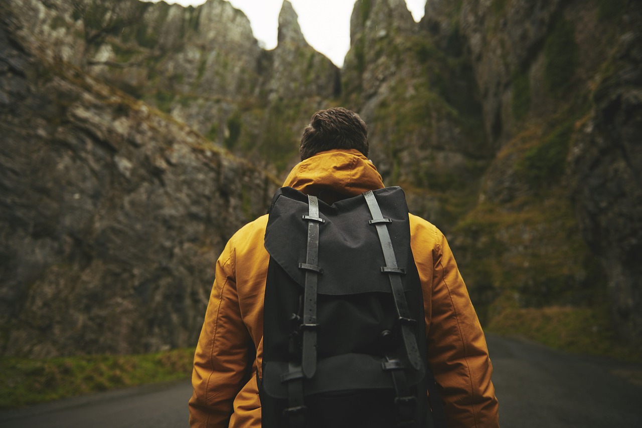 Image - adult adventure backpack male man