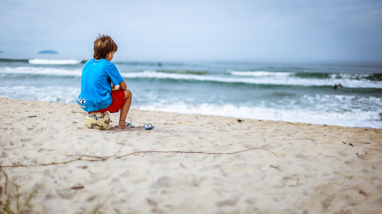 Image - beach child enjoyment fun ocean