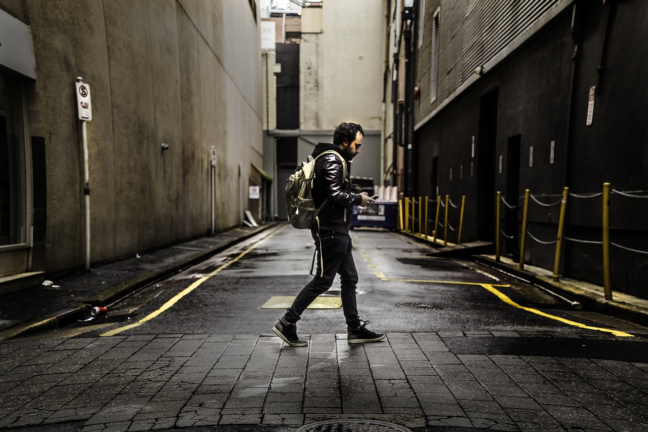 Image - alley fashion man pavement person