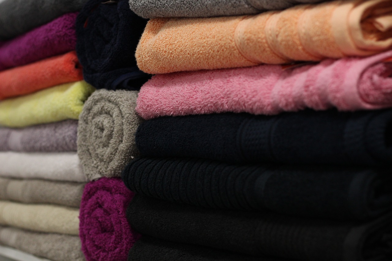 Image - bath bath towels buy colorful
