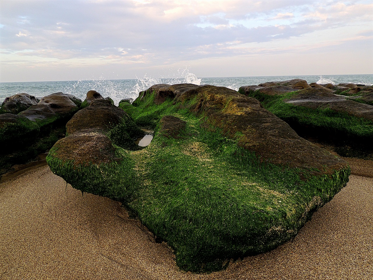 Image - bay beach horizon island landscape