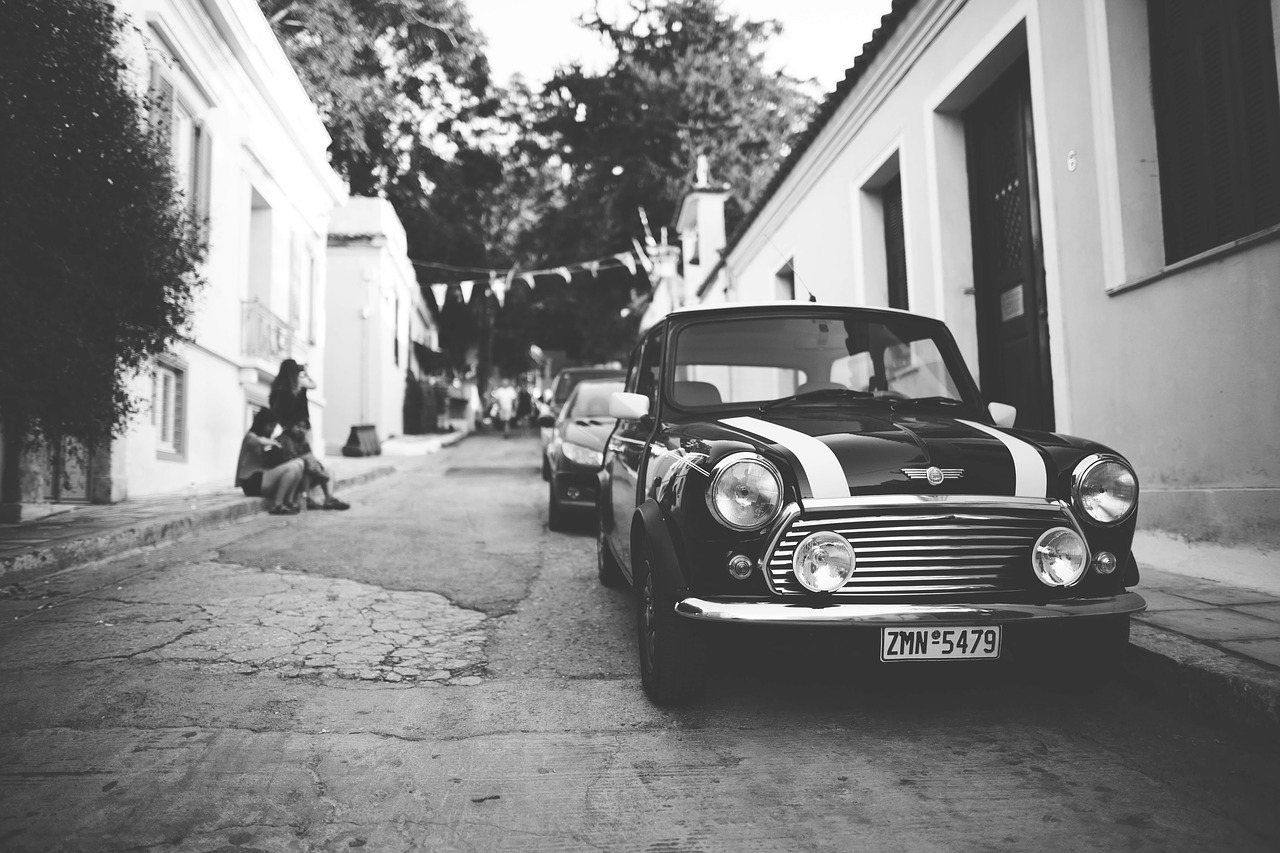 Image - cars classic mini cooper pavement