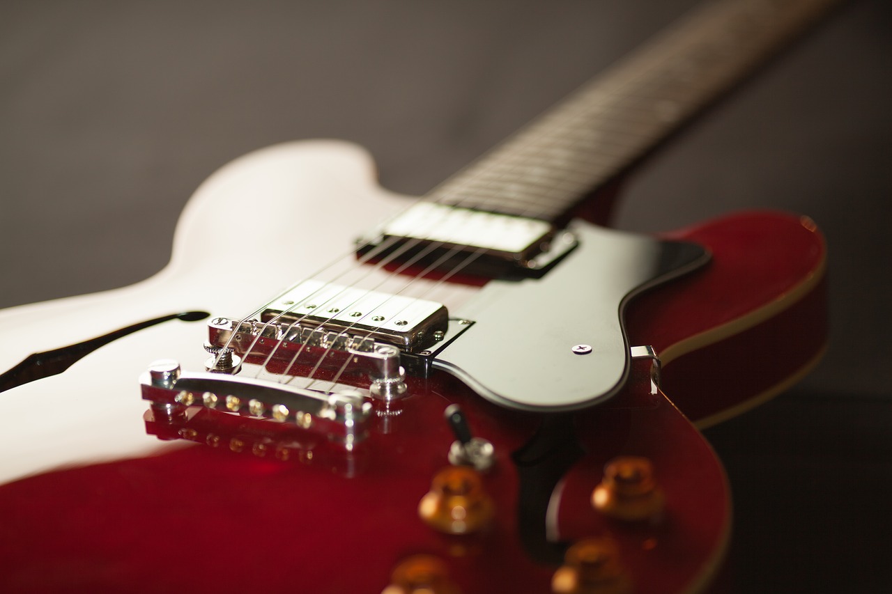 Image - acoustic close up electric guitar