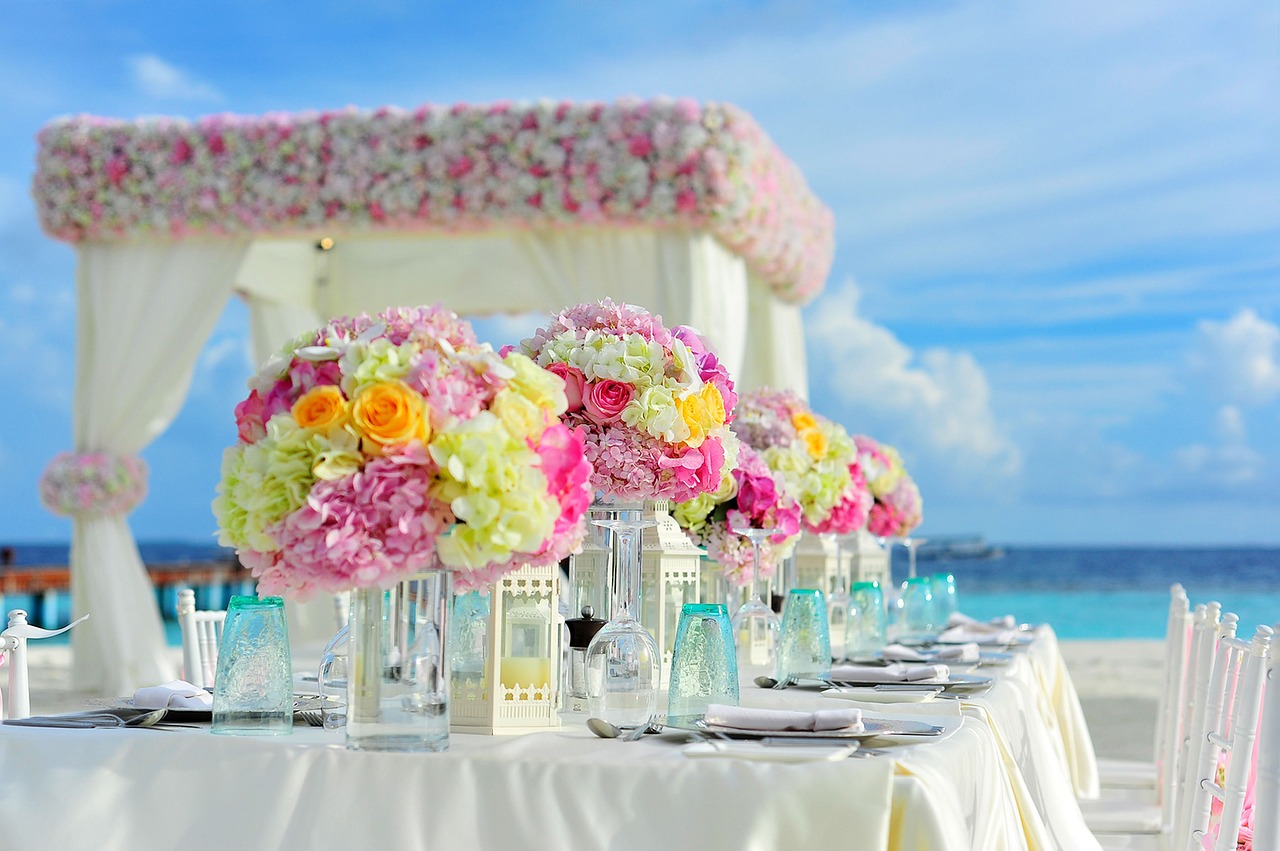 Image - beach bunch of flowers celebration