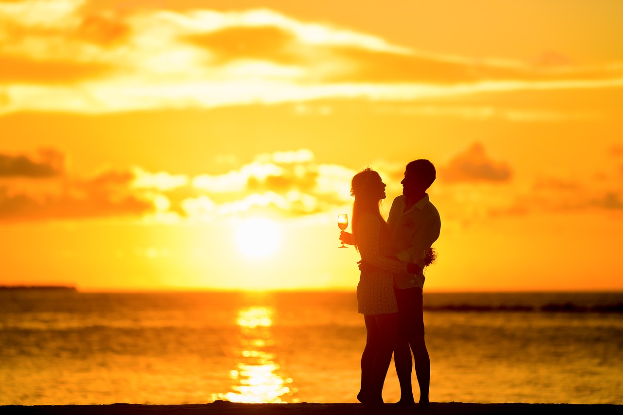 Image - affection backlit beach blur