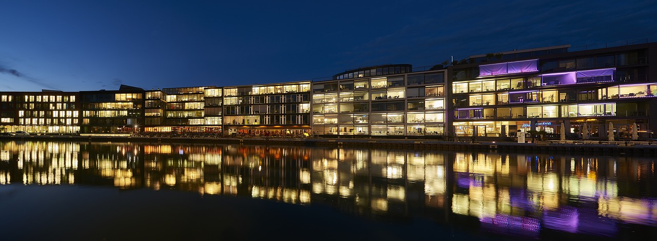 Image - münster city port city view
