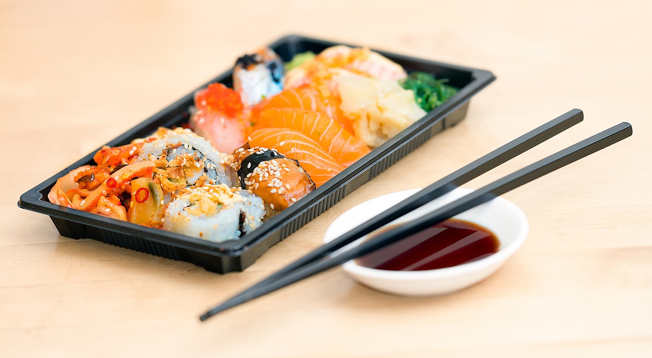 Image - sushi take away food meal seafood