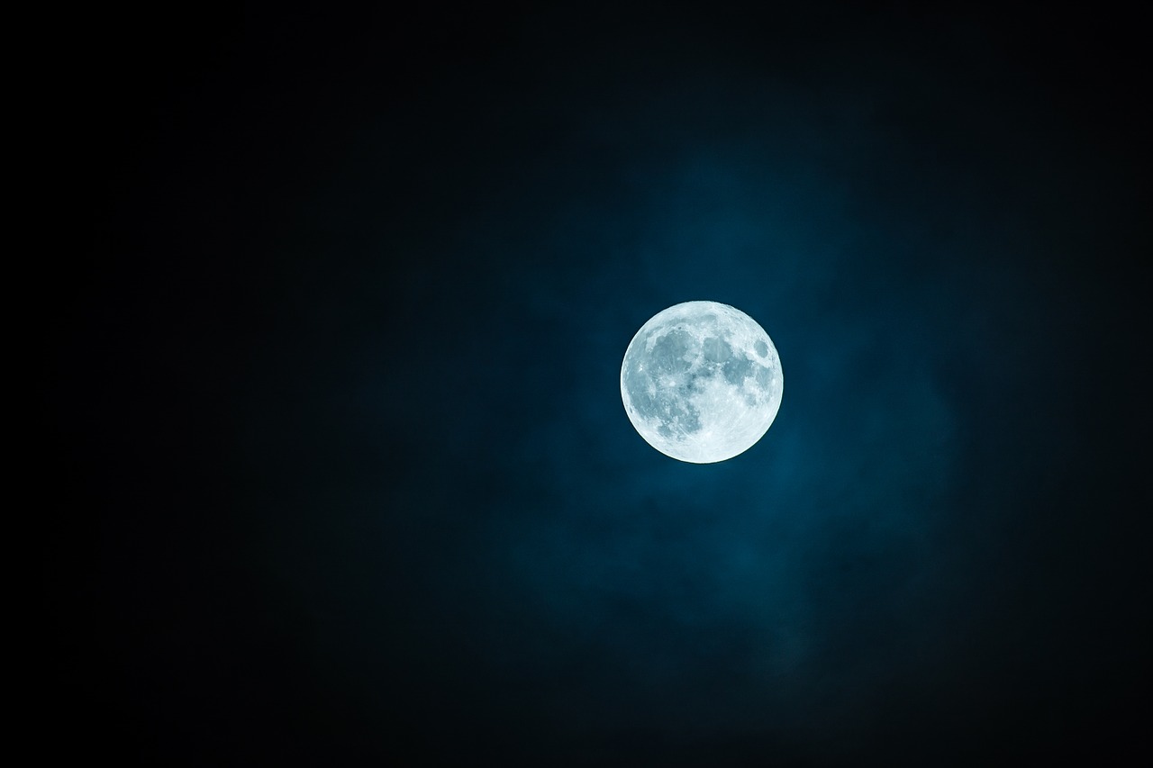 Image - moon the fullness of sky mystery