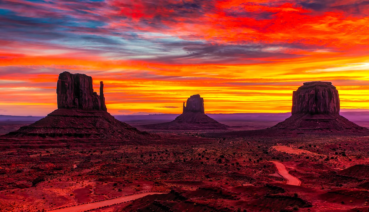 Image - monument valley utah sunset