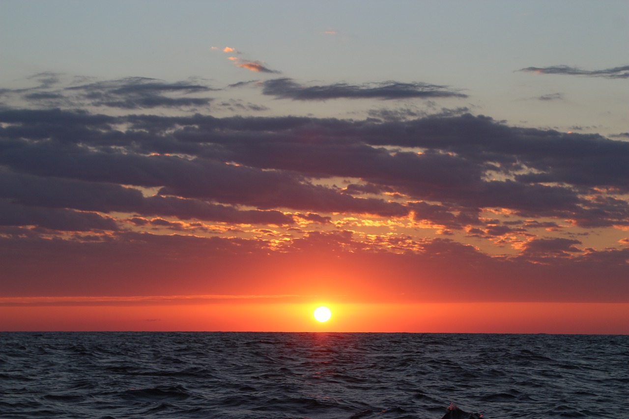 Image - ocean sunset yacht atlantic