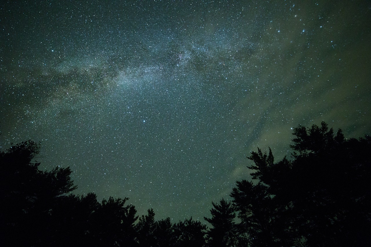 Image - dark milky way night silhouette