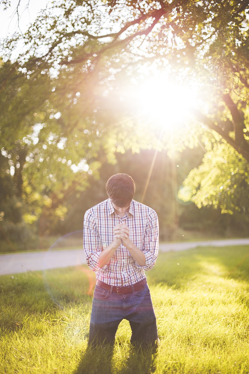 Image - dawn daytime grass kneeling