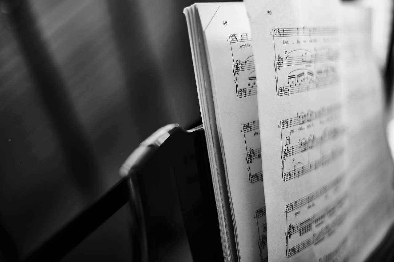 Image - depth of field music music notations