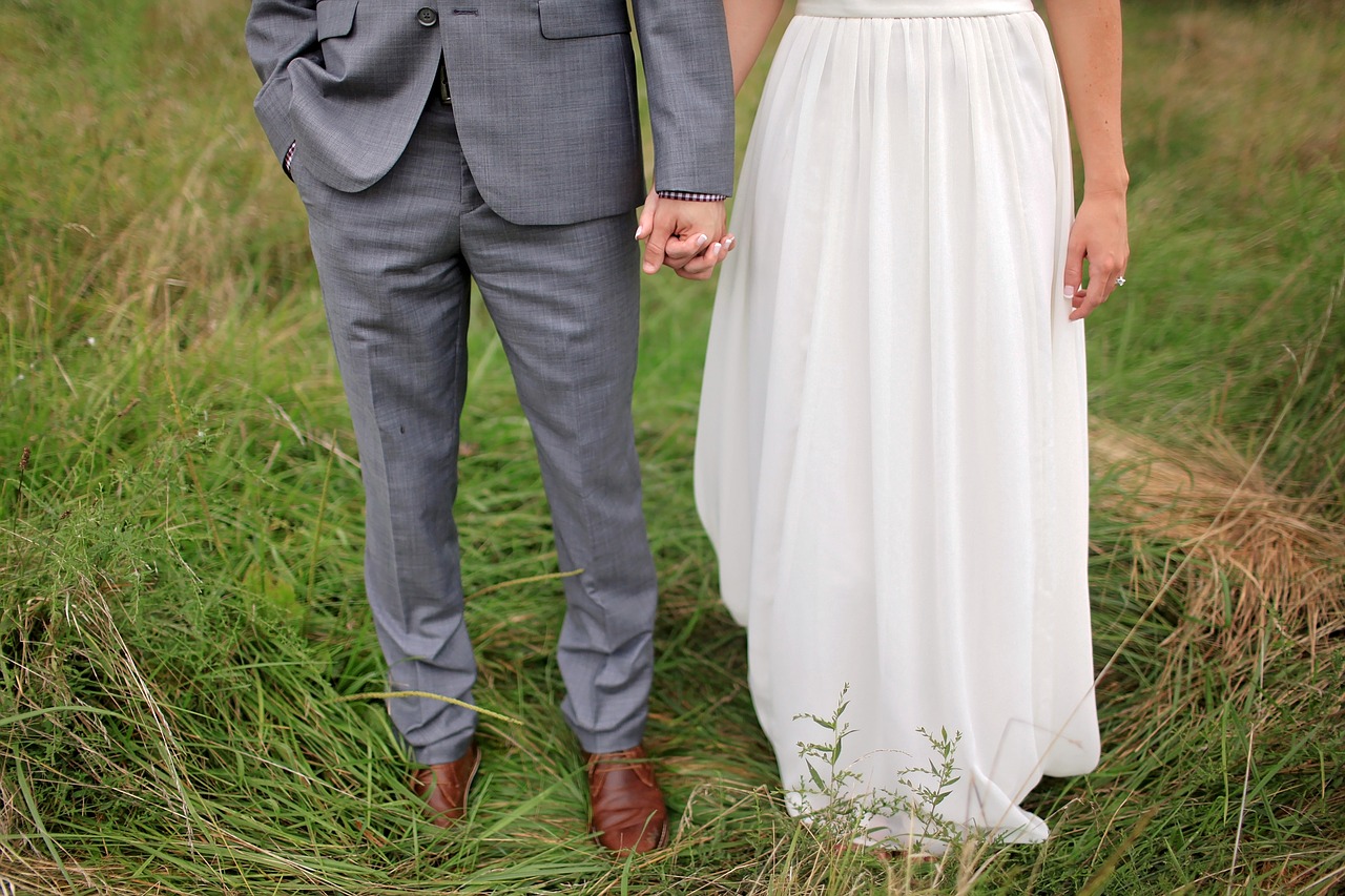 Image - bride bride and groom field groom