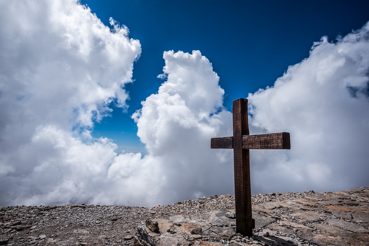 Image - christianity clouds cross outdoors