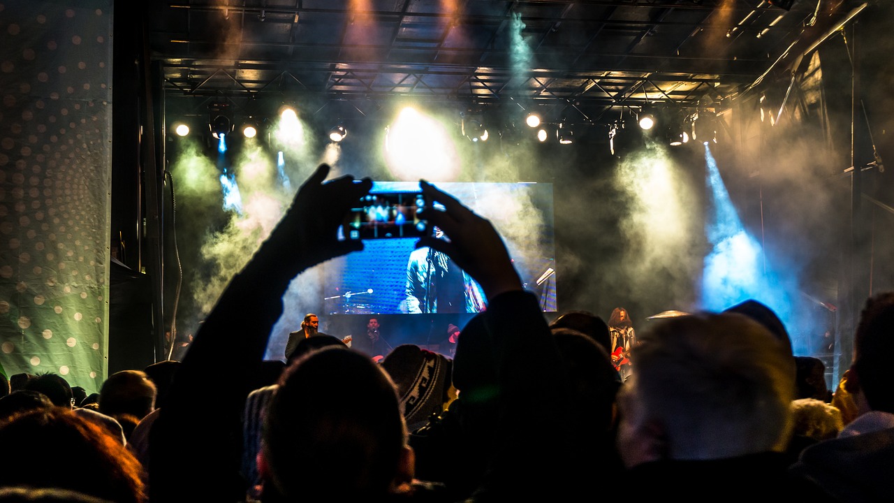 Image - audience band concert crowd