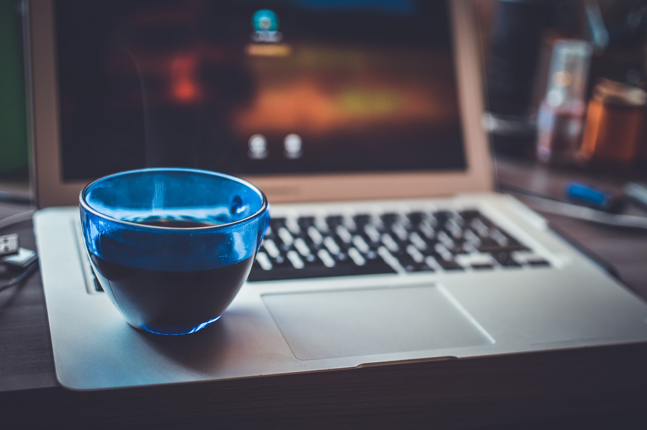 Image - blur close up computer drink focus