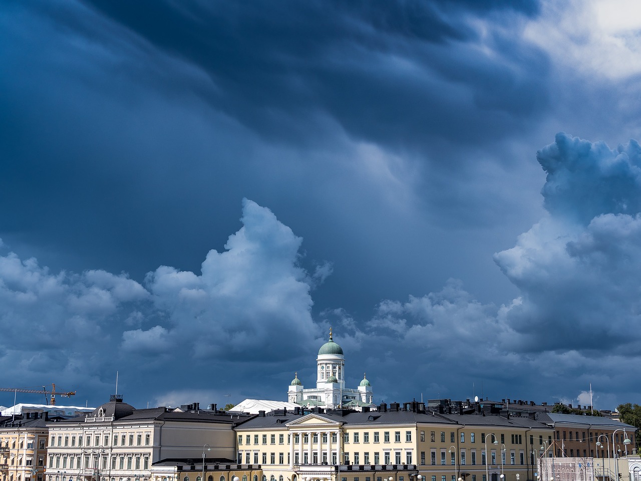 Image - city cityscape clouds dark skyline