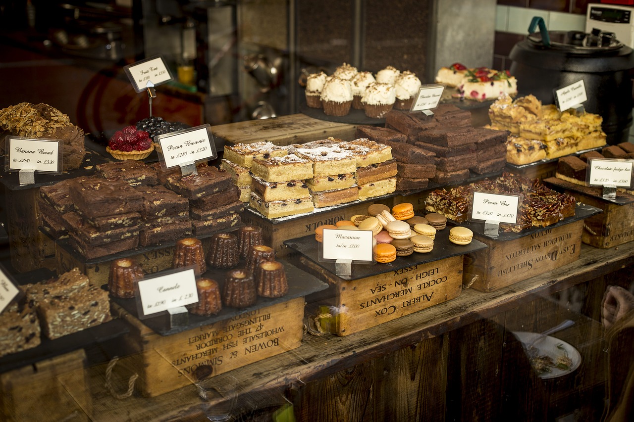 Image - desserts food pastries shop store