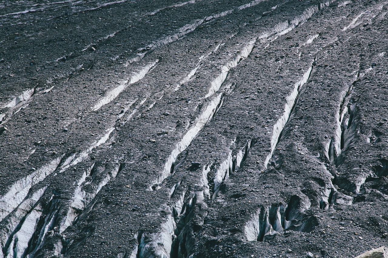 Image - glacier mountains crevasses