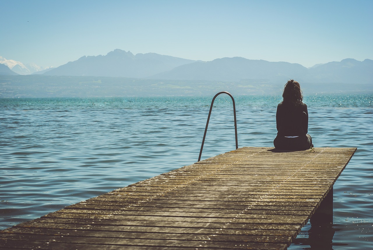 Image - alone beautiful dock lake outdoors