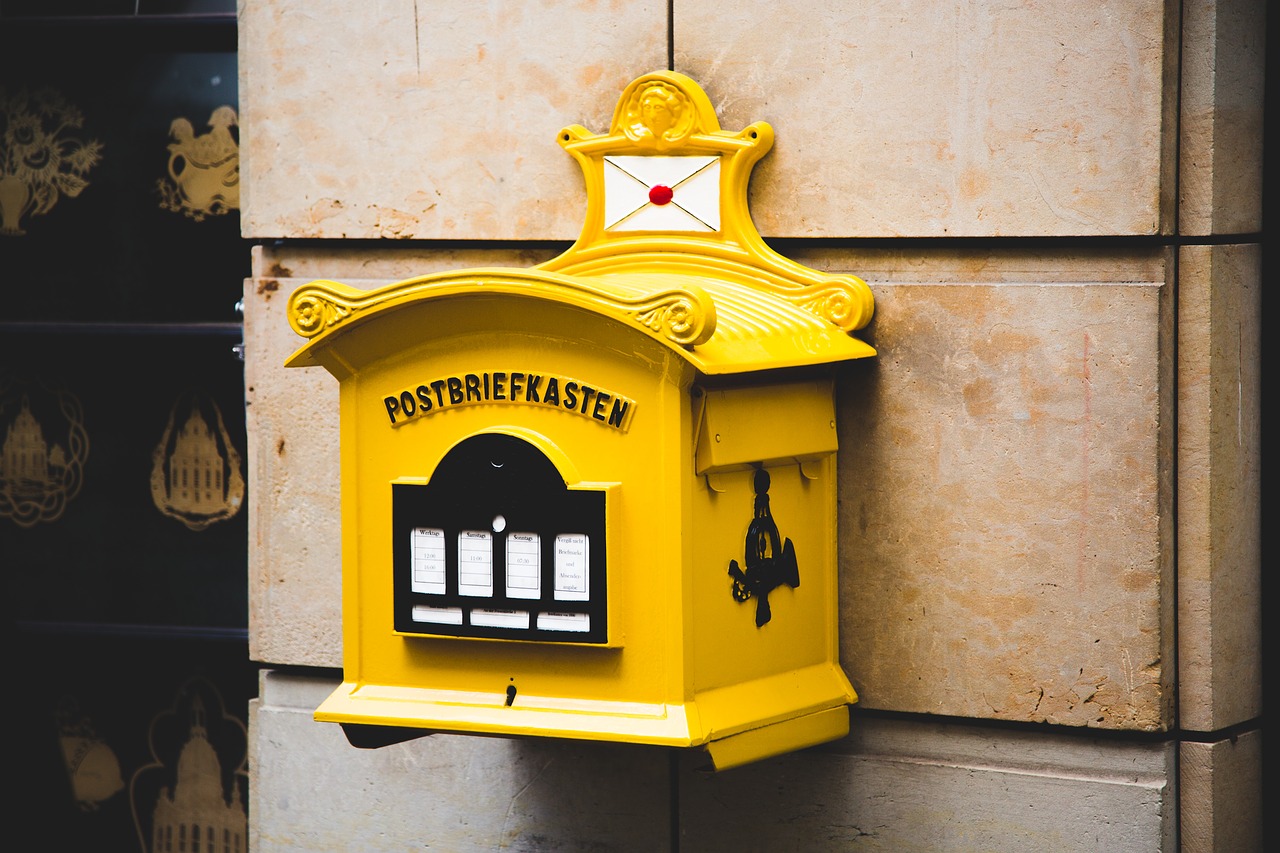 Image - cement mailbox post vintage wall