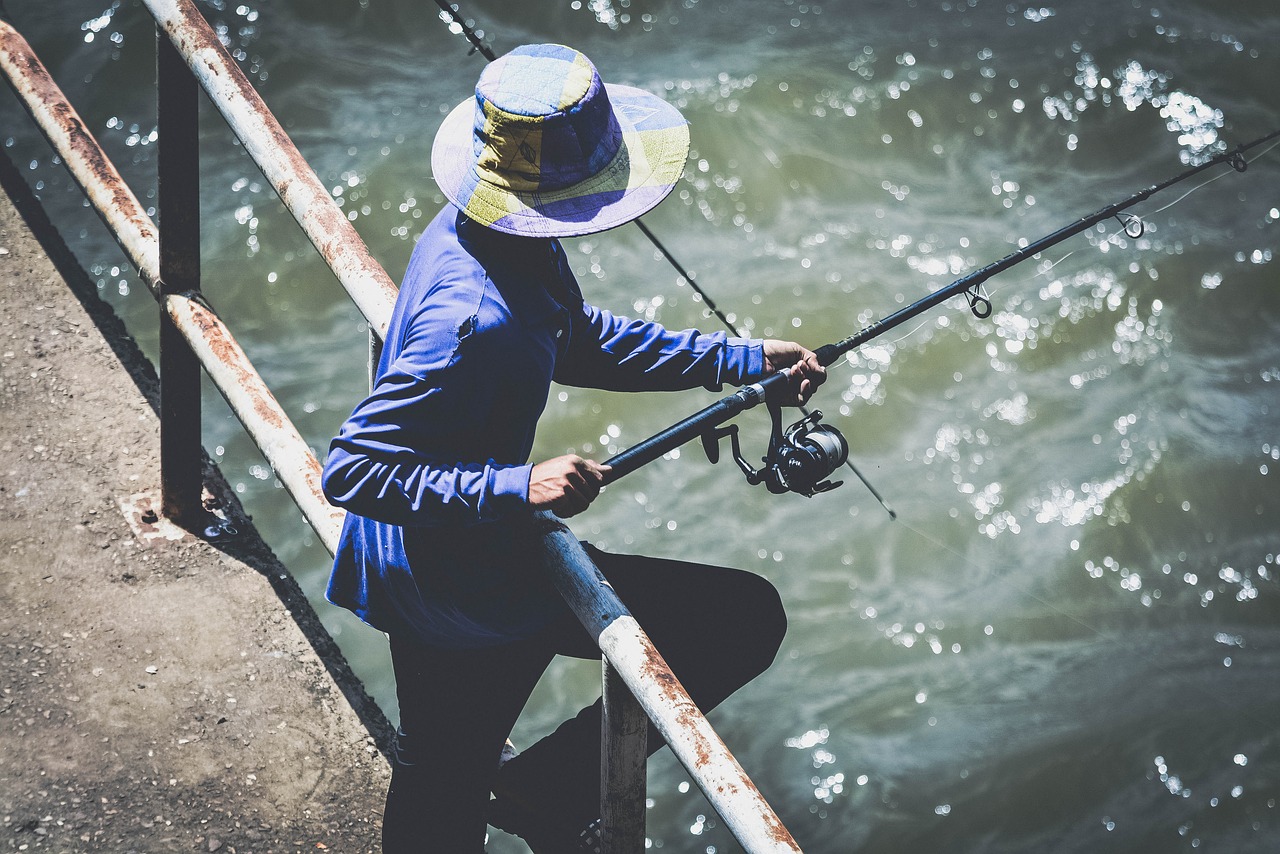 Image - fisherman fishing fishing rod man