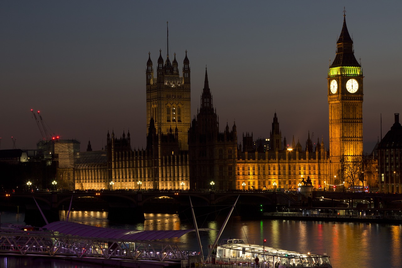 Image - architecture big ben boat bridge