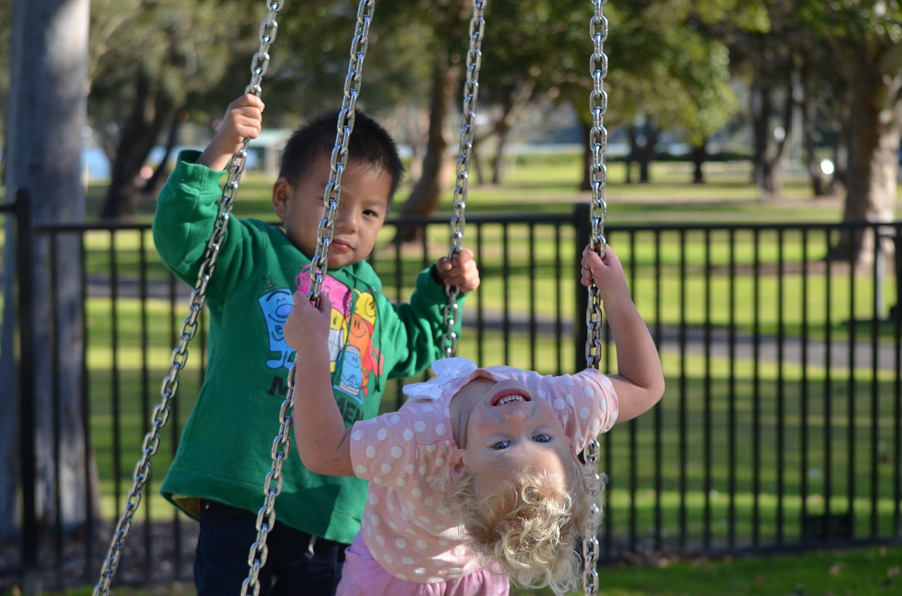 Image - kids park playground swings