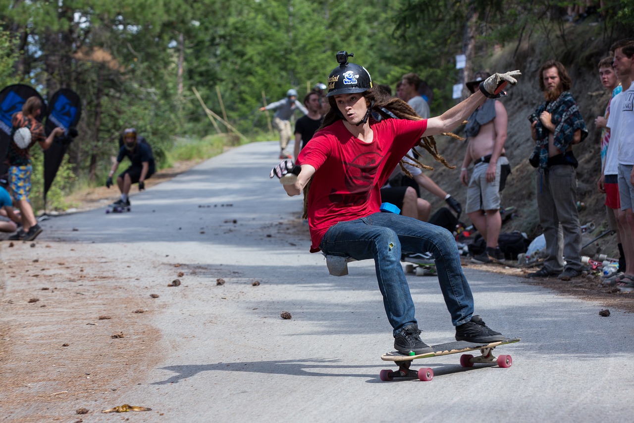 Image - skateboarding longboard skater