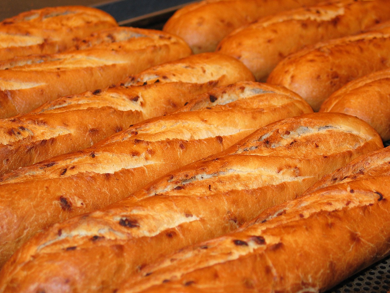 Image - baguette bread baked goods food