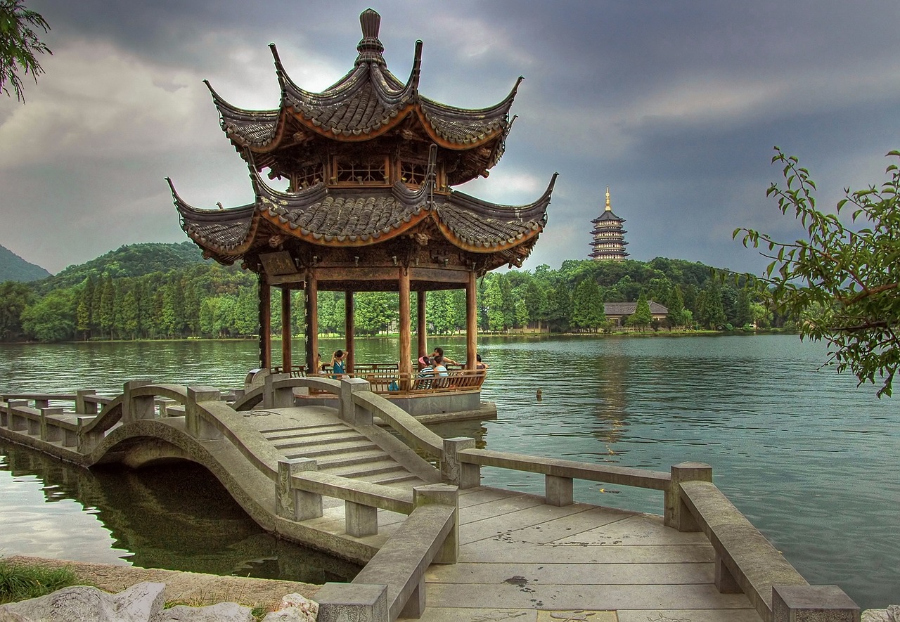 Image - hangzhou china lake bridge