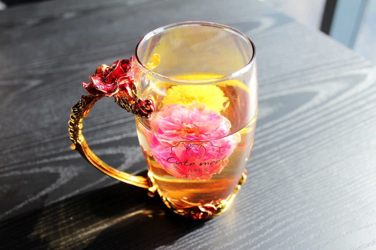 Image - tea rose corolla chrysanthemum tea