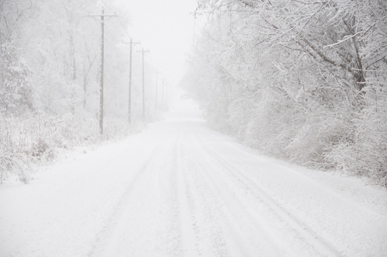 Image - snow road winter background
