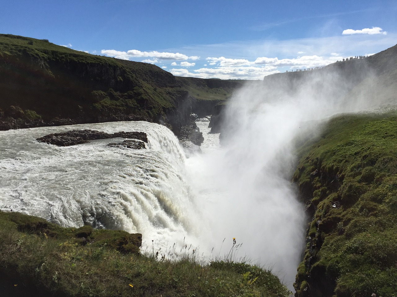 Image - iceland gullfoss island waterfall