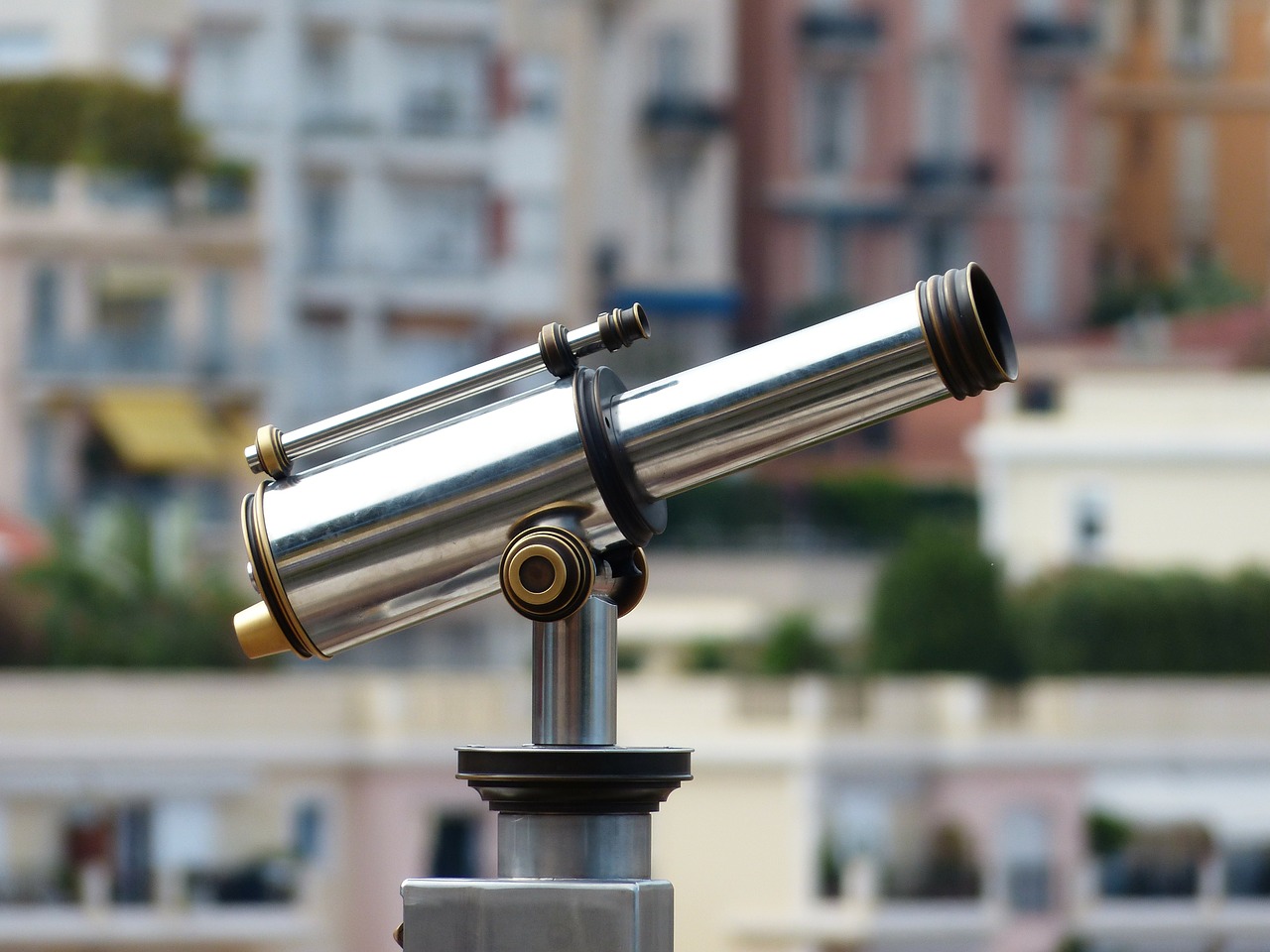 Image - telescope by looking view optics